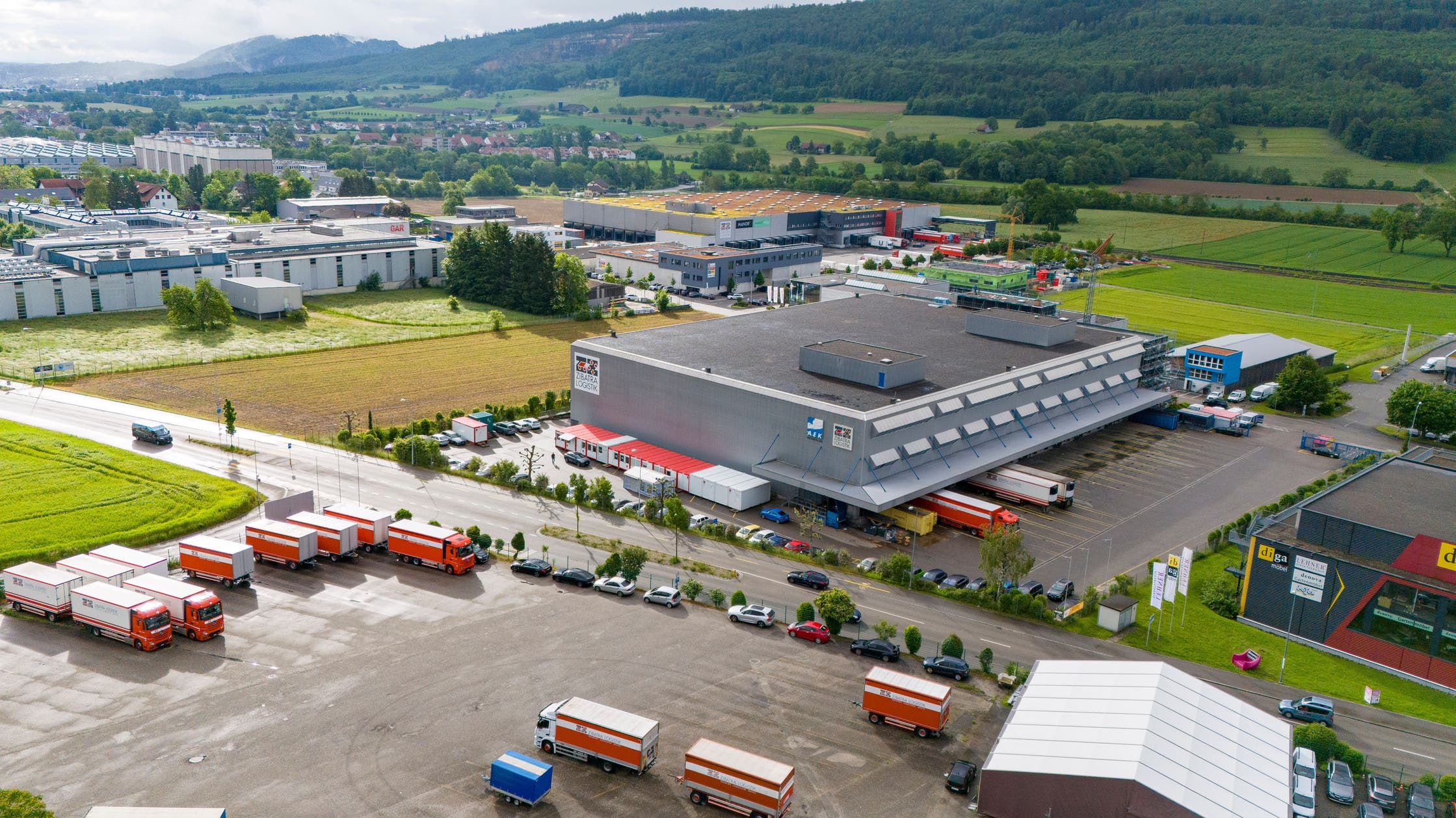 Das Areal der Zibatra im Grenzgebiet von Hägendorf und Rickenbach.