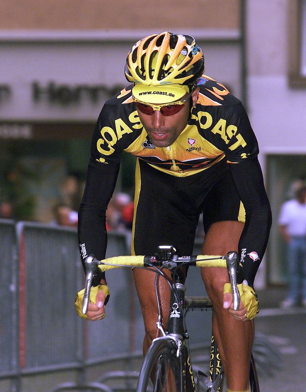 Mauro Gianetti (Team Coast) anlässlich dem 1. Rad-Classiques Bremgarten vom 3. August 2001.



